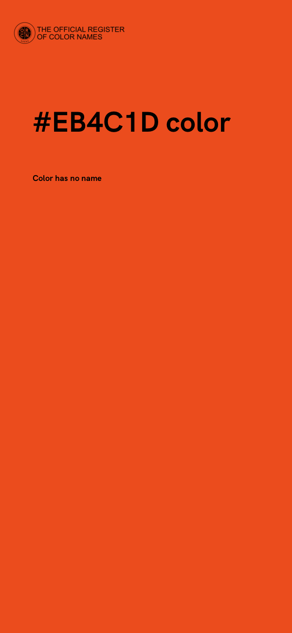 #EB4C1D color image