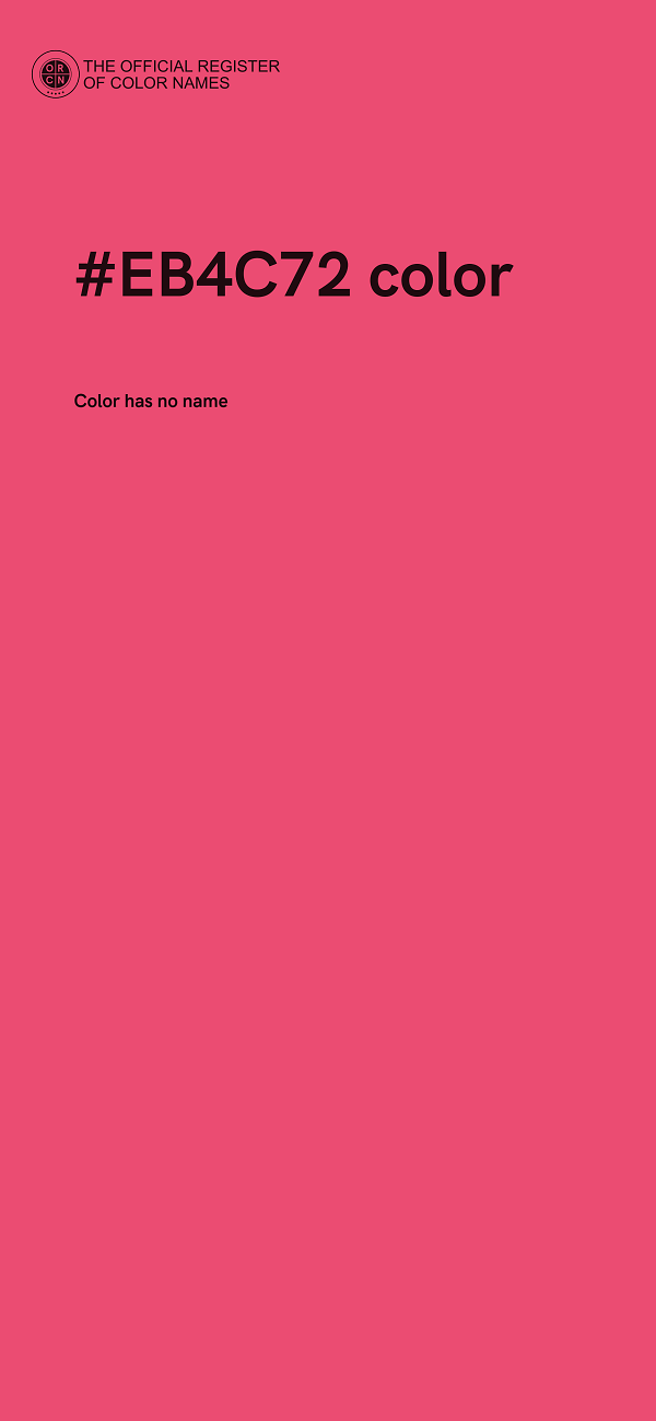 #EB4C72 color image