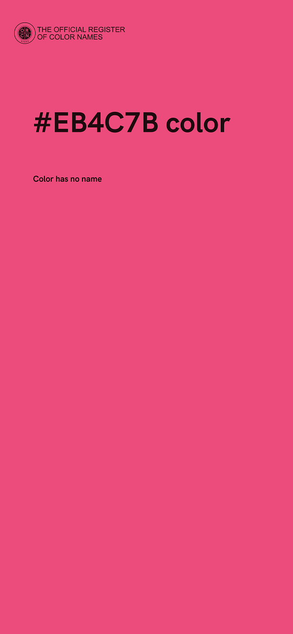 #EB4C7B color image