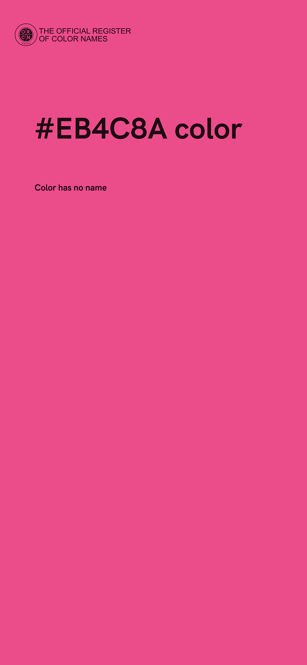 #EB4C8A color image
