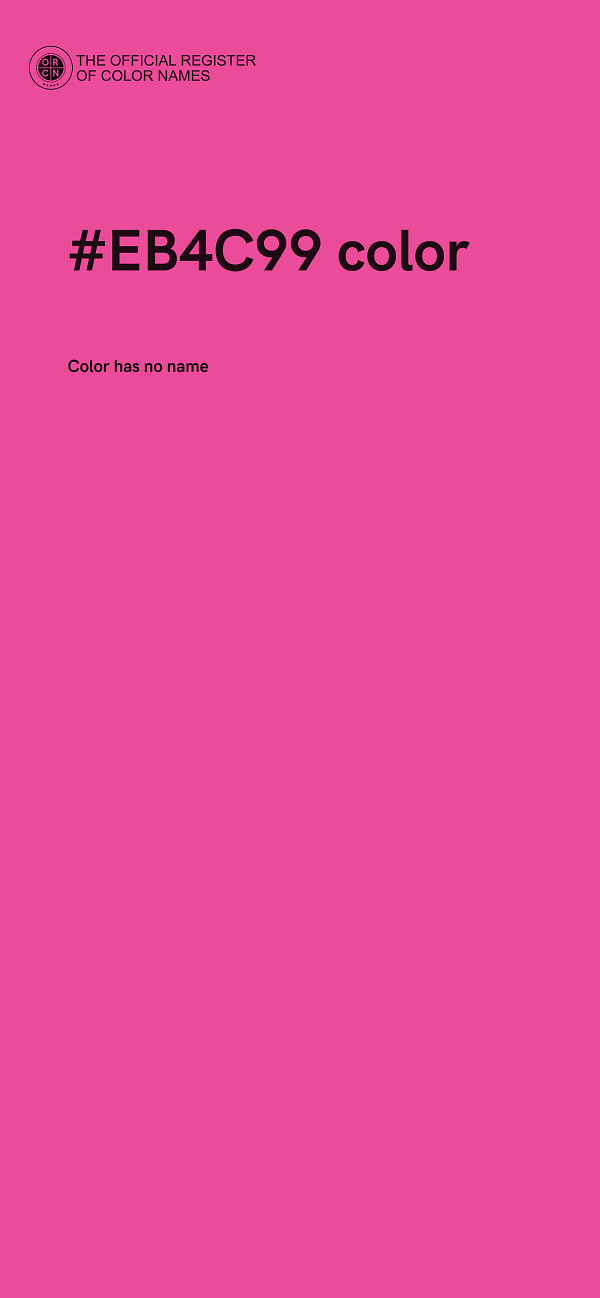 #EB4C99 color image