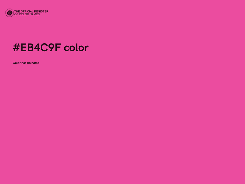 #EB4C9F color image
