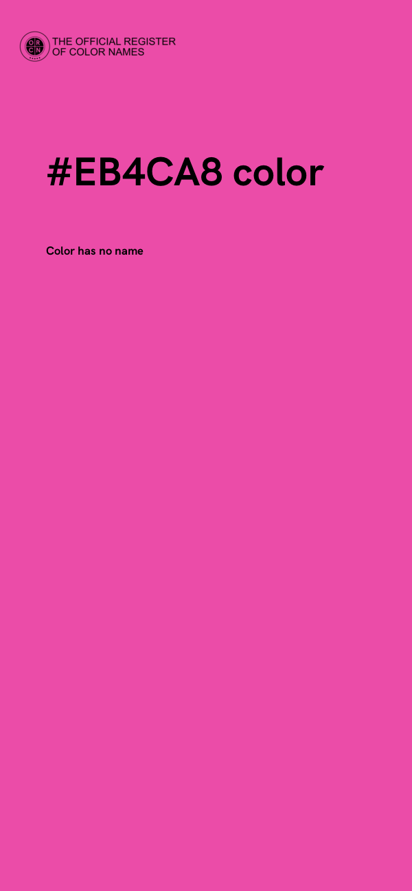 #EB4CA8 color image