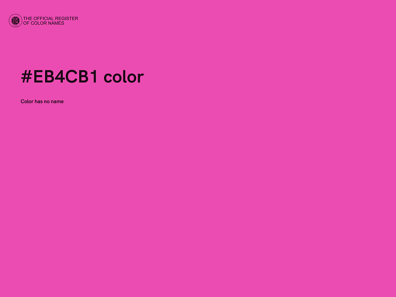 #EB4CB1 color image