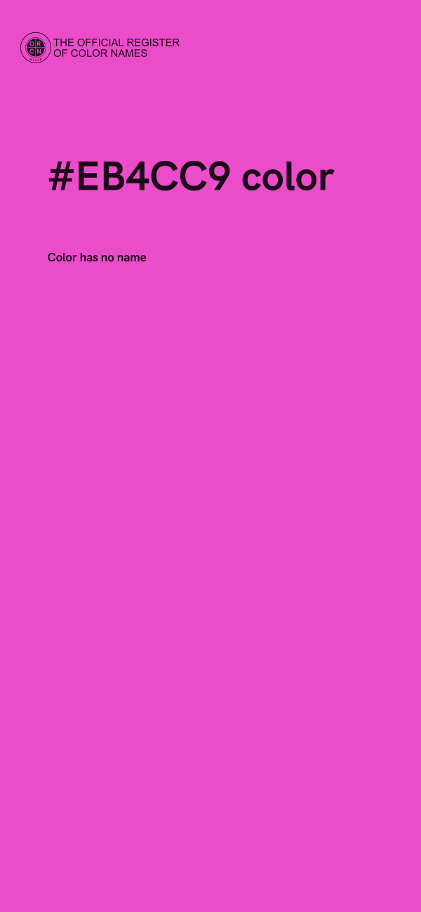 #EB4CC9 color image