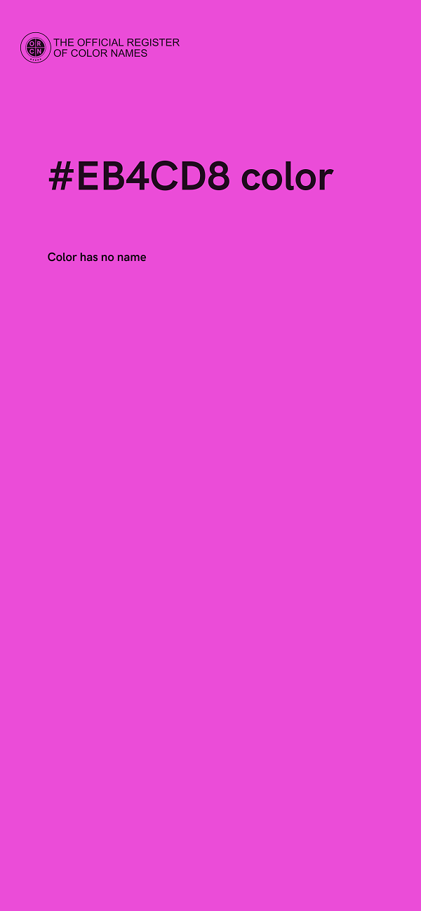 #EB4CD8 color image