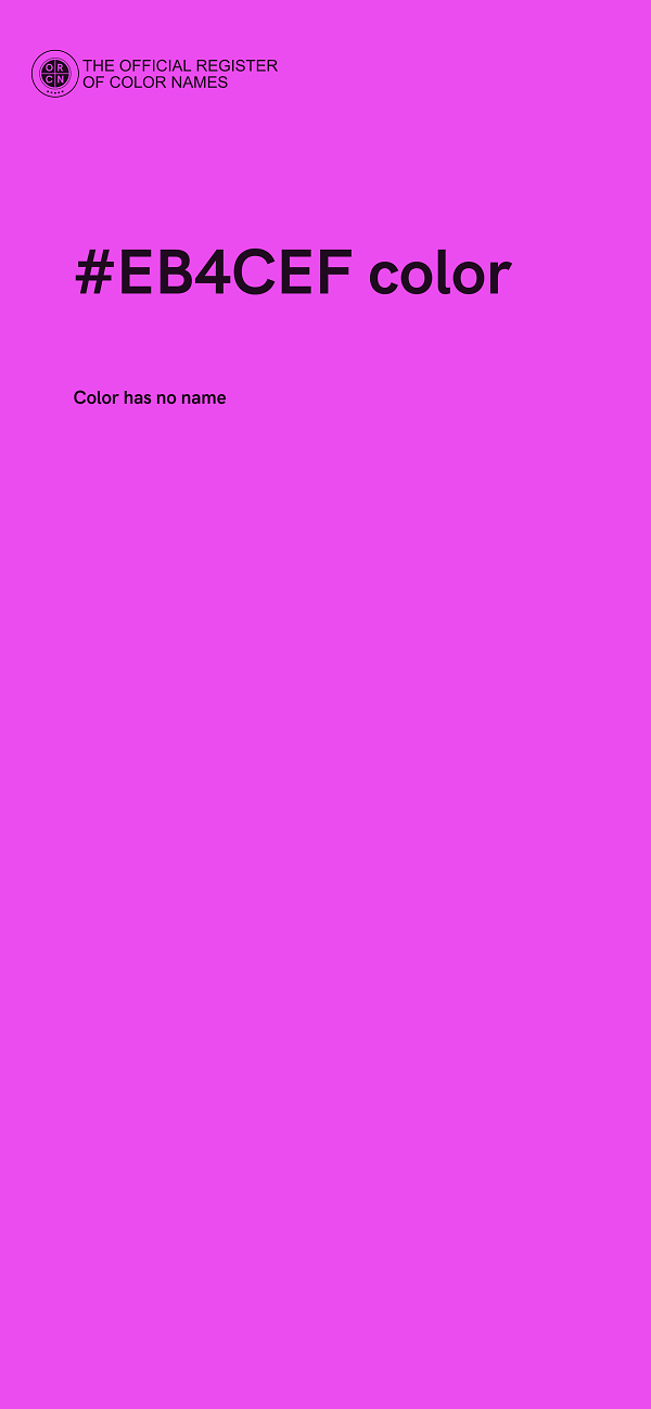 #EB4CEF color image