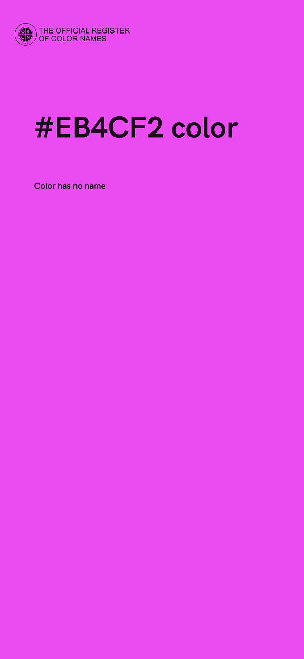 #EB4CF2 color image