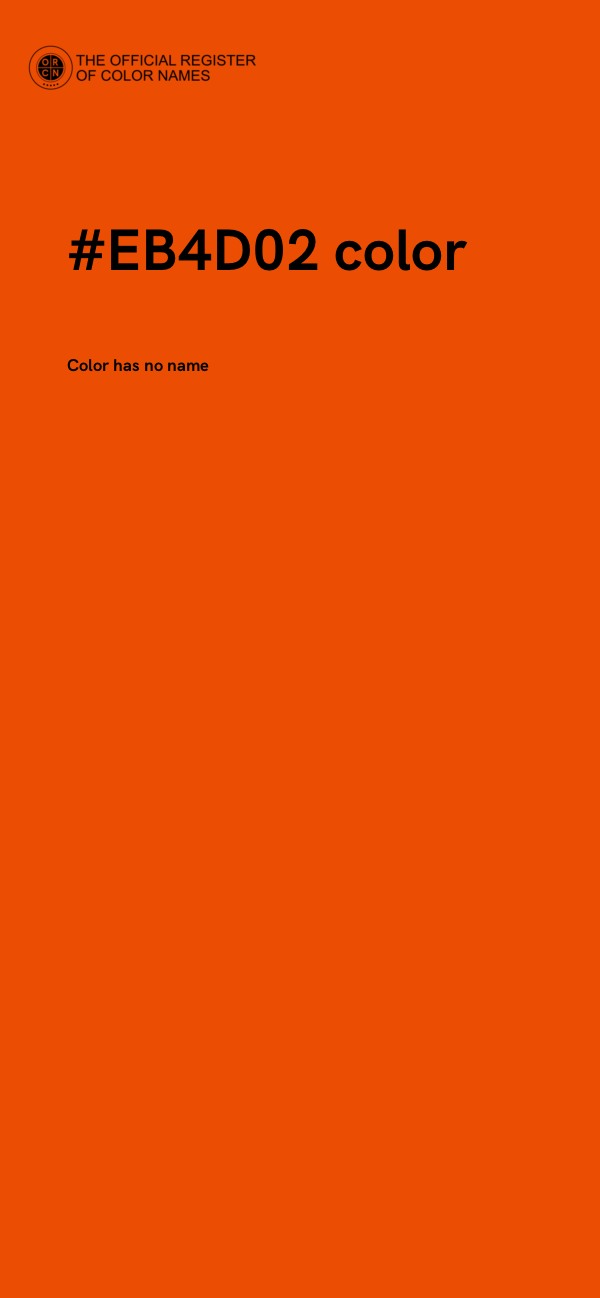 #EB4D02 color image