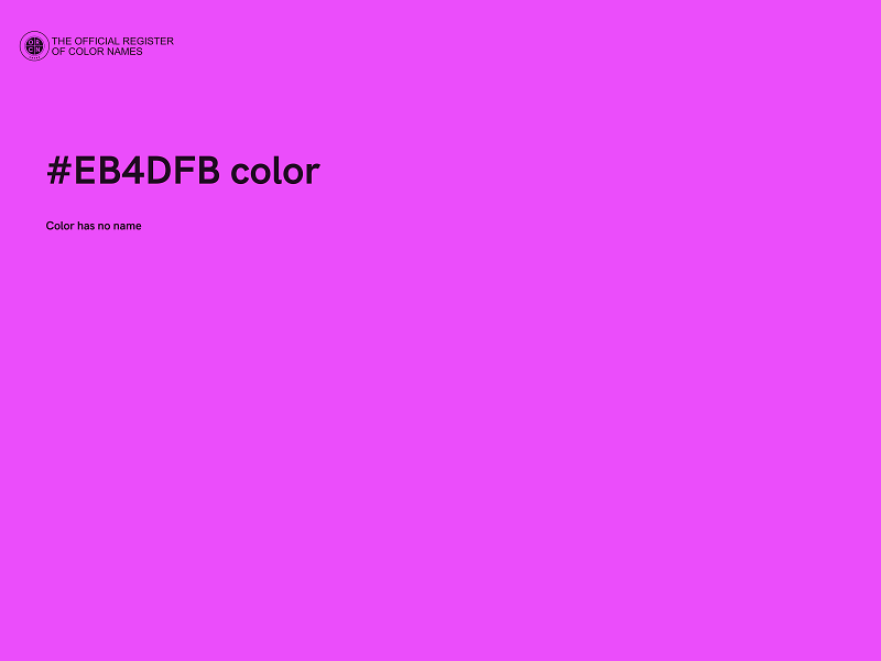 #EB4DFB color image