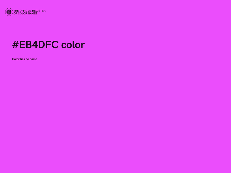 #EB4DFC color image