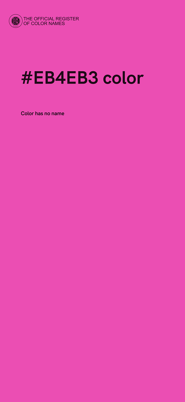 #EB4EB3 color image