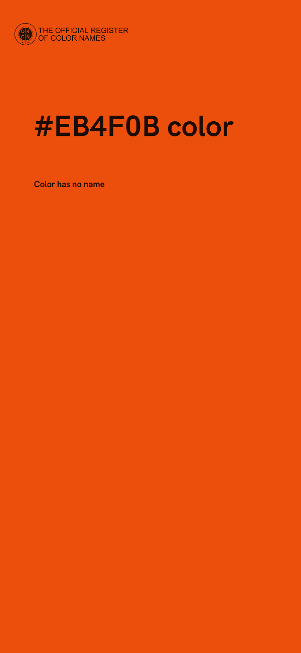 #EB4F0B color image