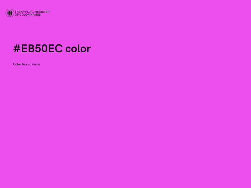 #EB50EC color image