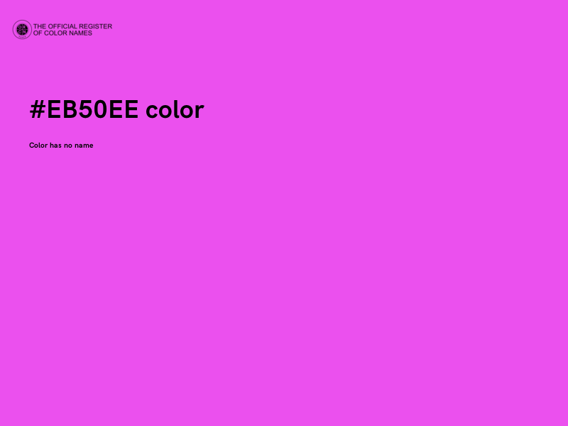 #EB50EE color image