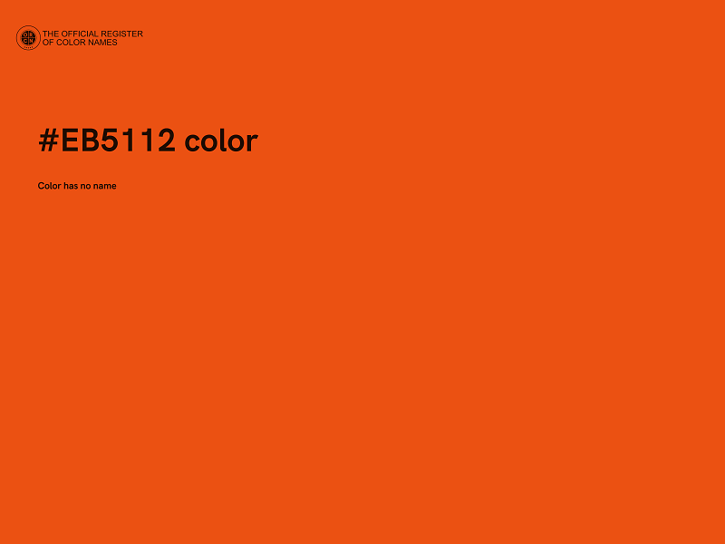 #EB5112 color image