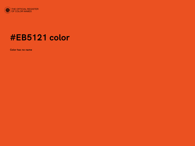 #EB5121 color image