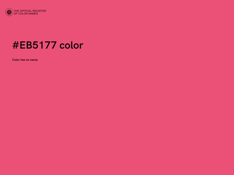 #EB5177 color image