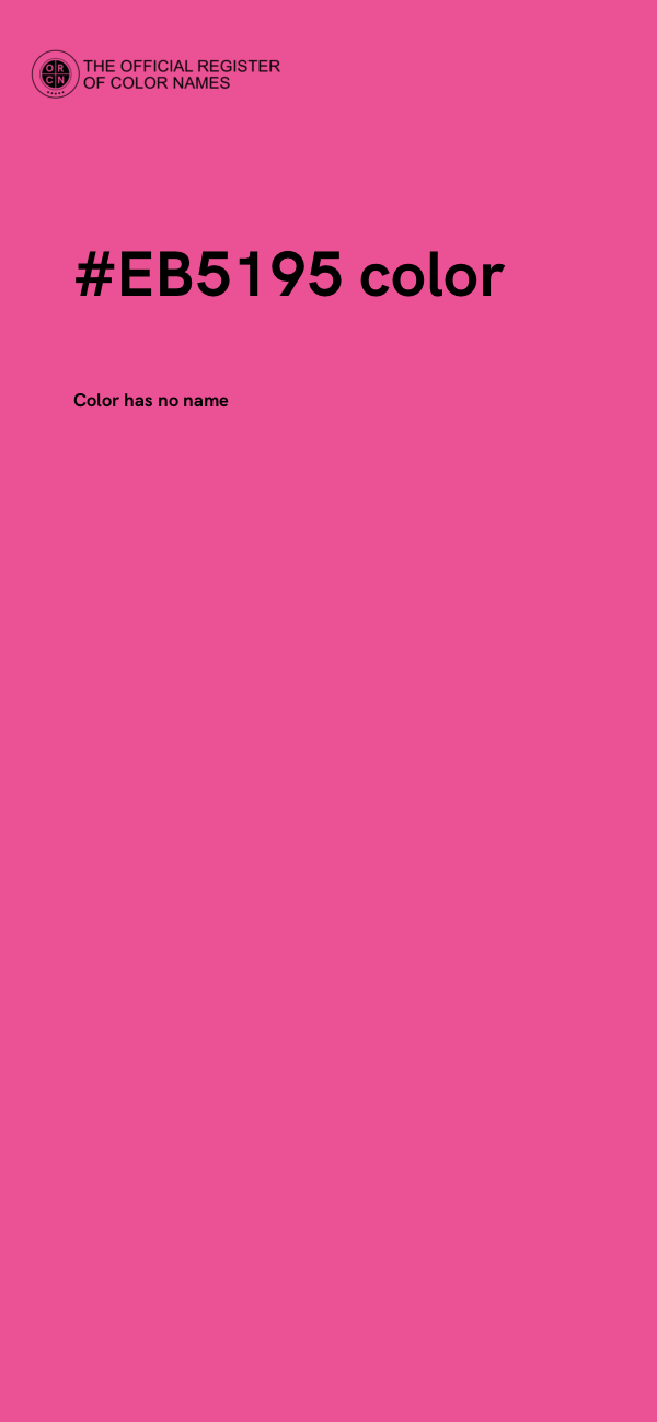 #EB5195 color image