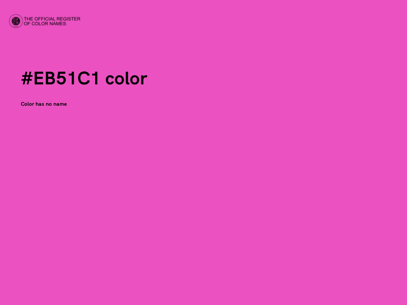 #EB51C1 color image