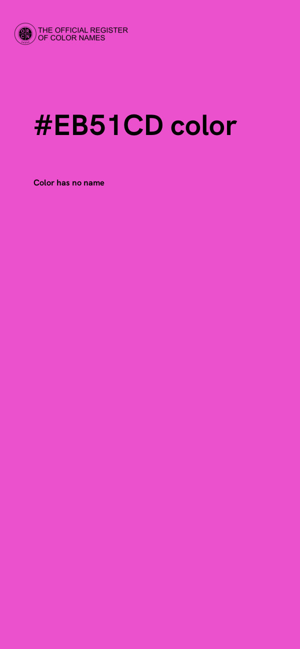 #EB51CD color image
