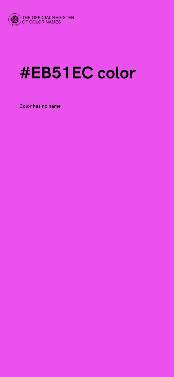 #EB51EC color image