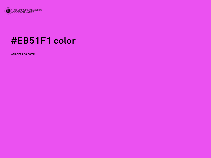 #EB51F1 color image