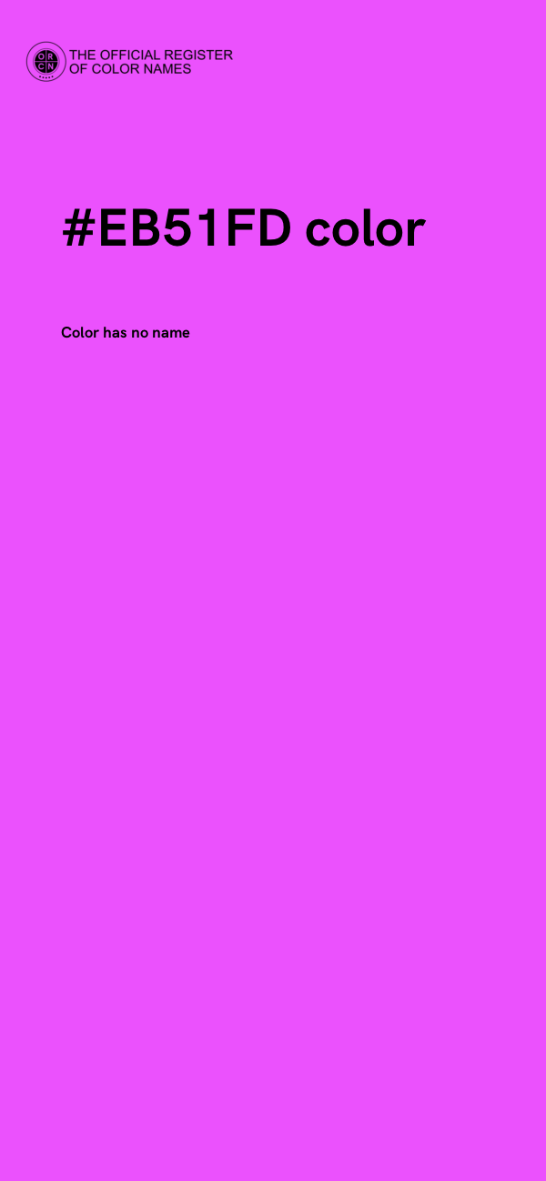 #EB51FD color image