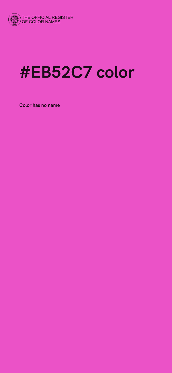 #EB52C7 color image