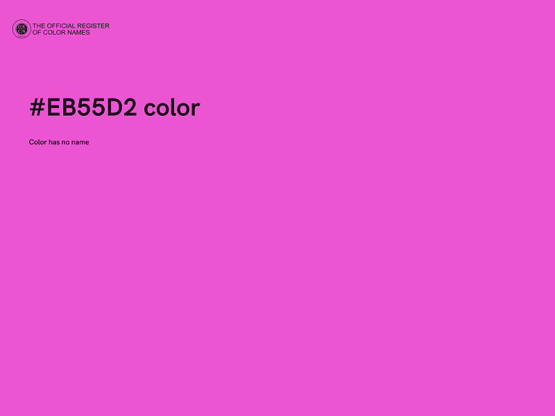 #EB55D2 color image