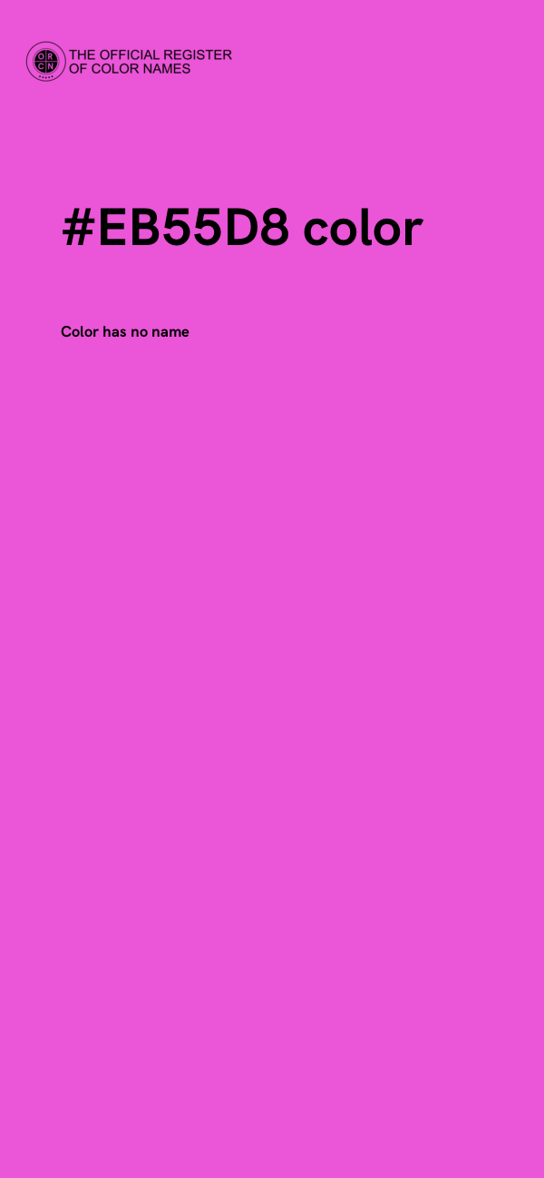 #EB55D8 color image