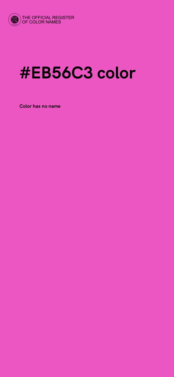 #EB56C3 color image