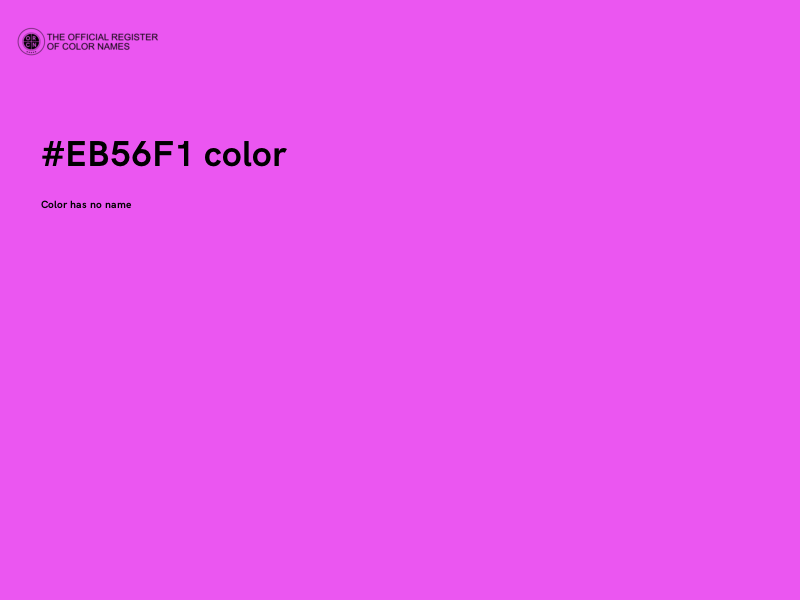 #EB56F1 color image