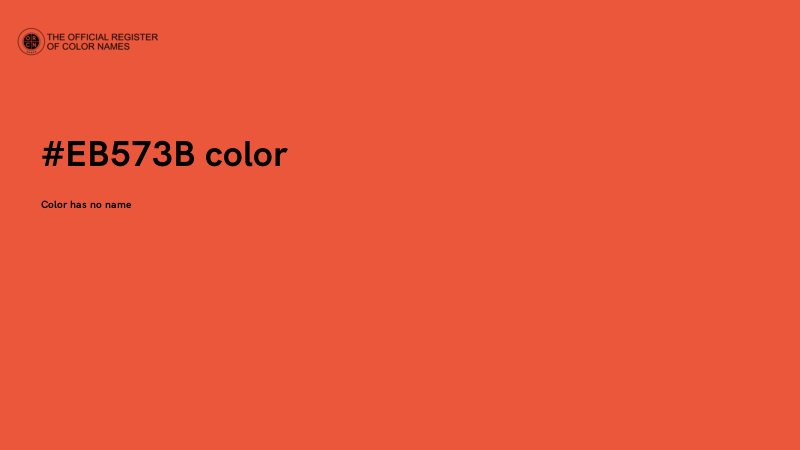 #EB573B color image