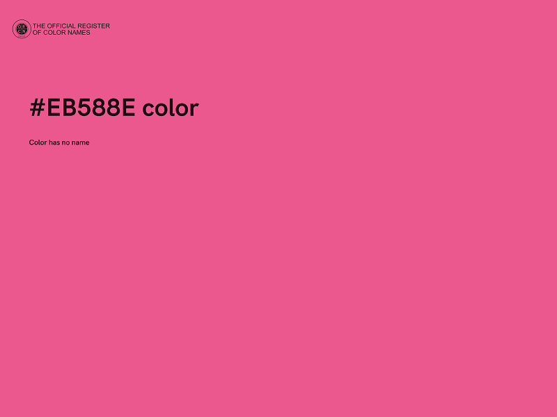 #EB588E color image