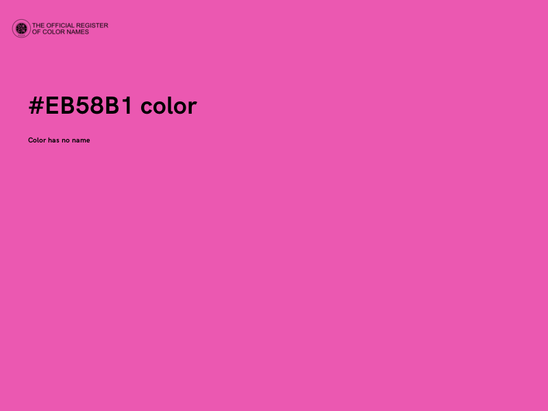 #EB58B1 color image