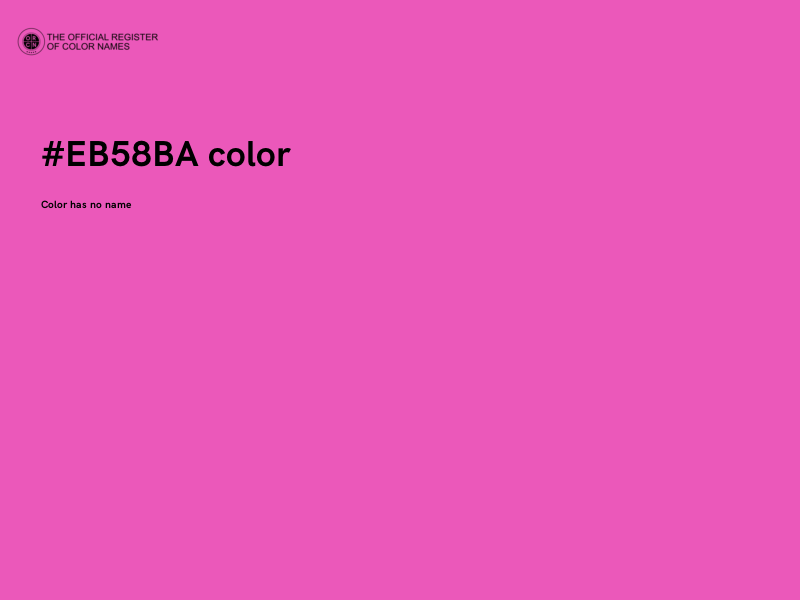 #EB58BA color image
