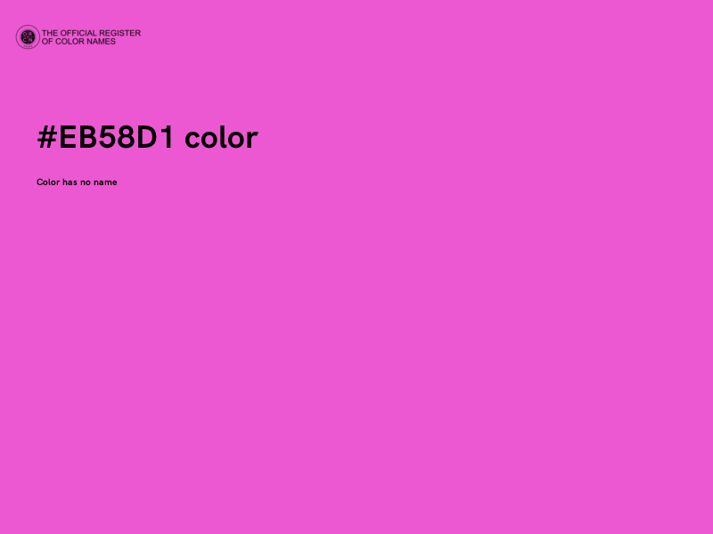 #EB58D1 color image