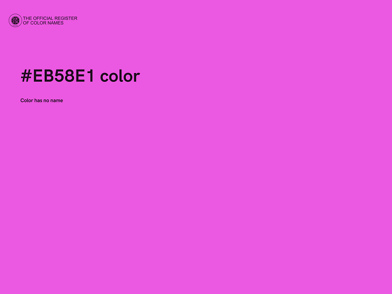 #EB58E1 color image
