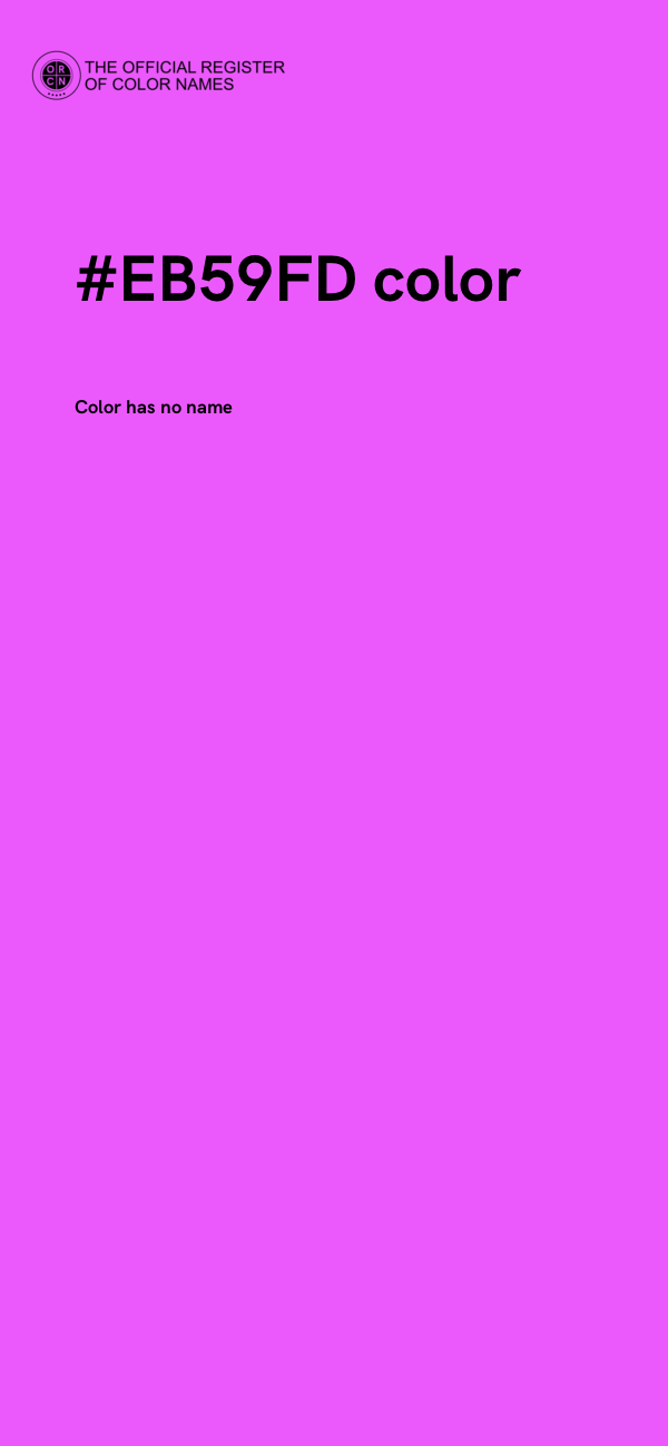#EB59FD color image