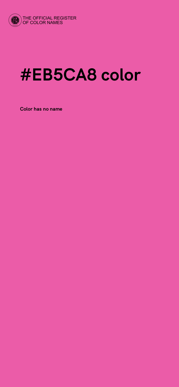#EB5CA8 color image