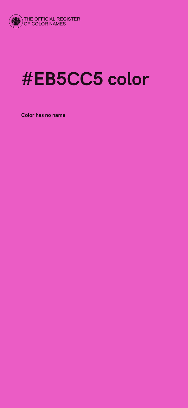 #EB5CC5 color image