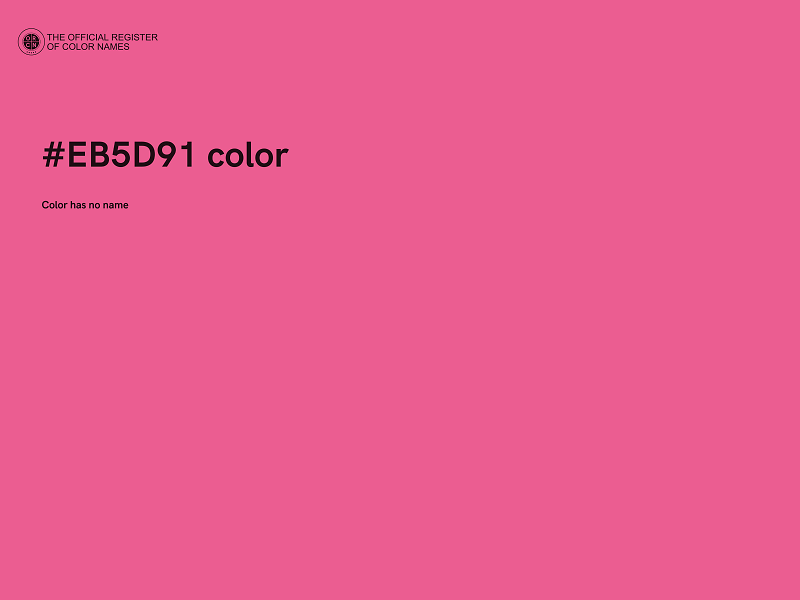 #EB5D91 color image