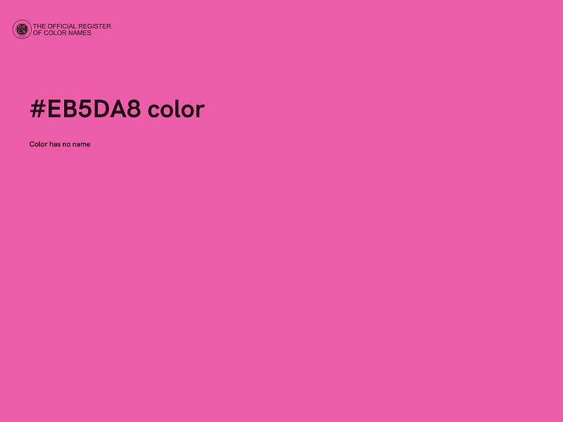 #EB5DA8 color image