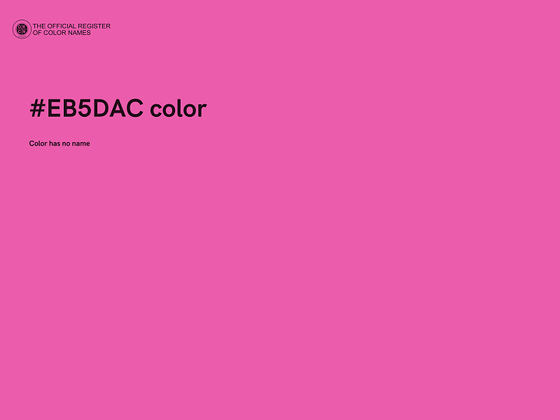 #EB5DAC color image