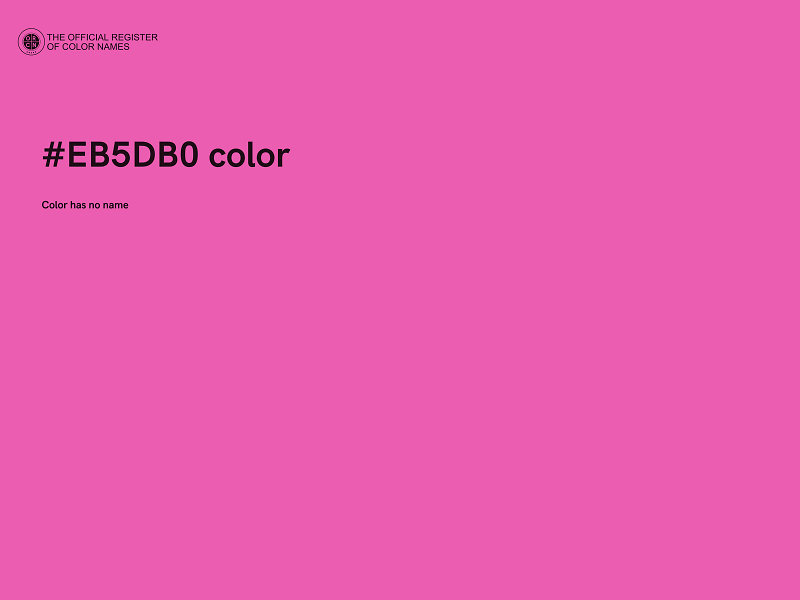 #EB5DB0 color image