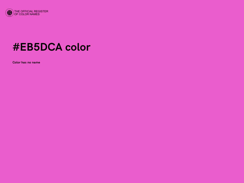 #EB5DCA color image