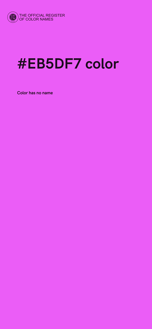 #EB5DF7 color image