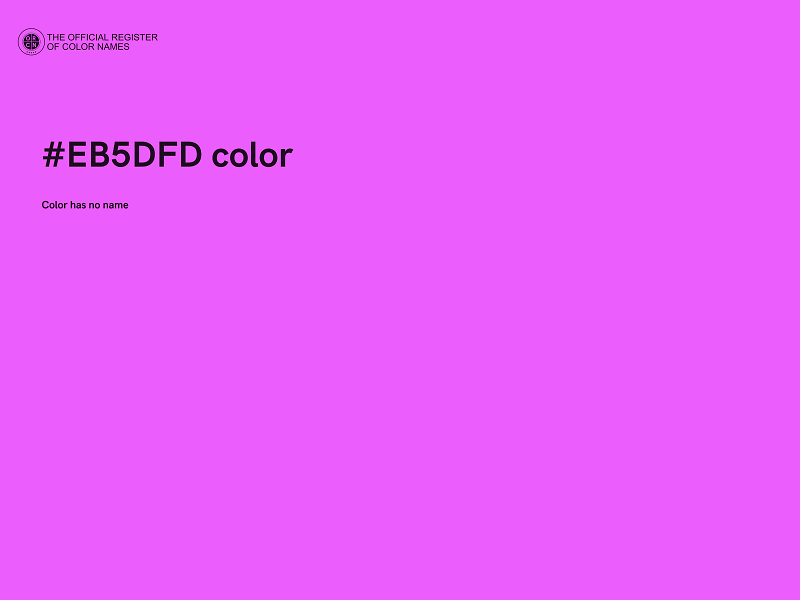 #EB5DFD color image