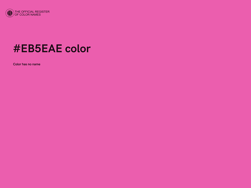 #EB5EAE color image